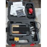 Autel MaxiPRO model MP808 touchscreen diagnostics device including case, cables & book pack