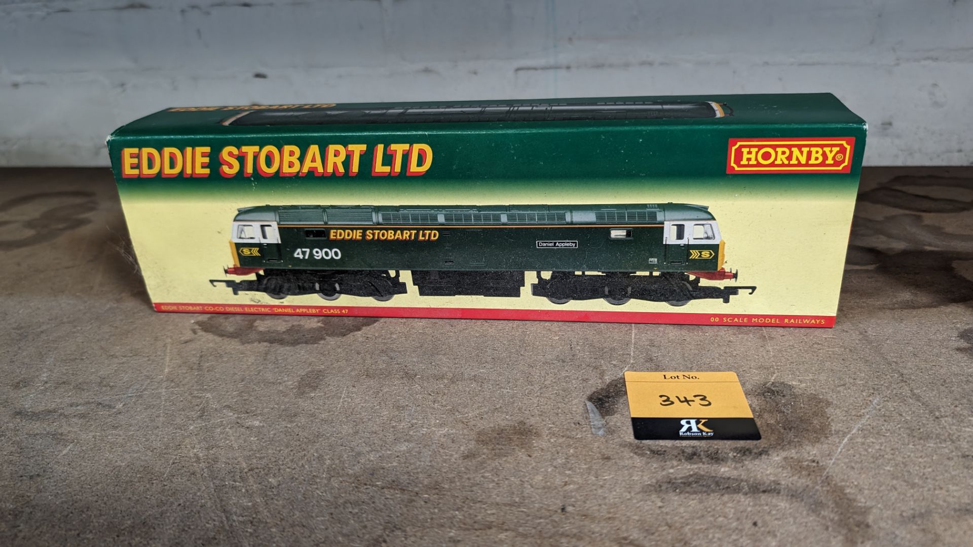 Hornby 00 scale model train 47 900, Eddie Stobart co-co diesel electric "Daniel Appleby" Class 47
