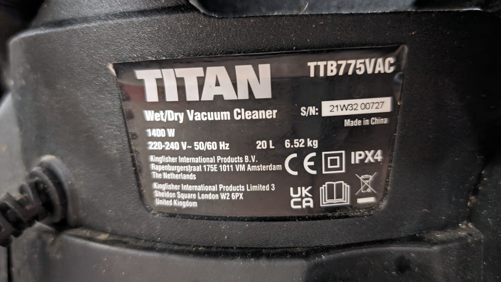 Titan commercial vacuum cleaner - Image 5 of 8