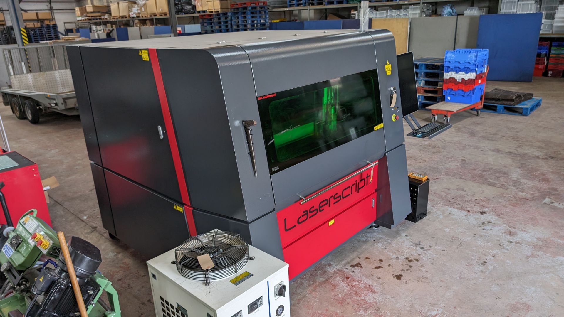 2021 HPC LS1390 1000W IPG fibre laser cutting machine. Includes external chiller. Includes extractio - Bild 34 aus 41