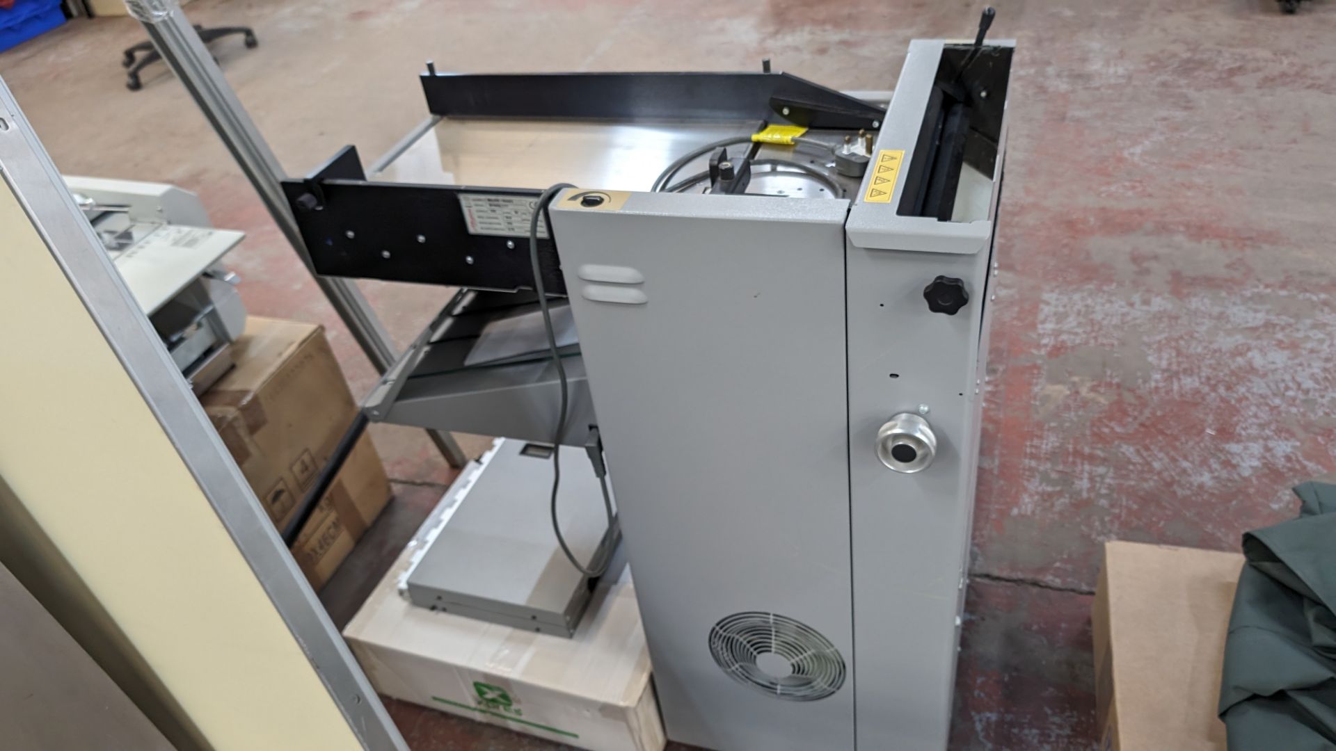 Morgana Major folding machine with creaser, including box of additional items & paperwork located to - Image 14 of 18