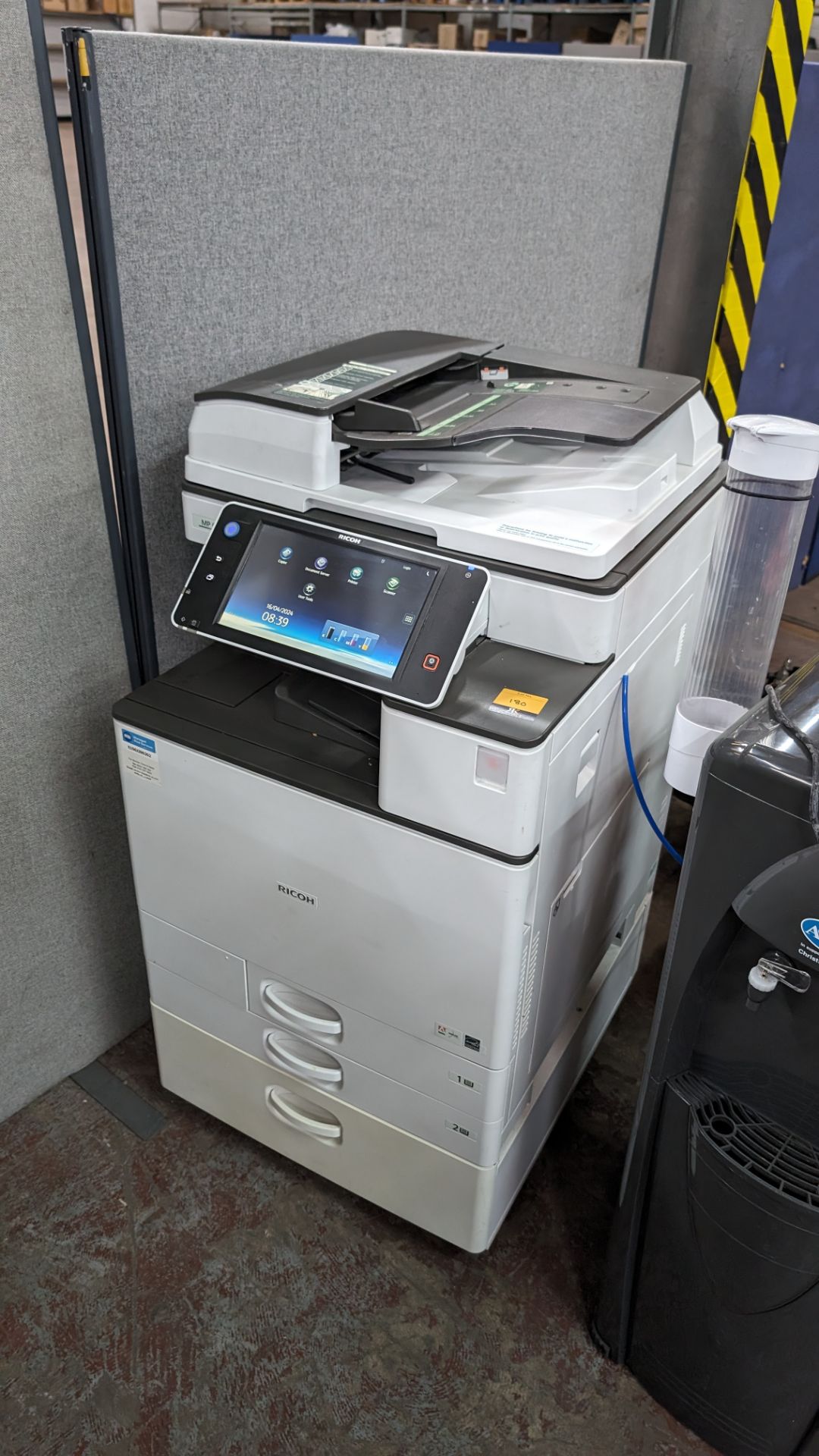 Ricoh MP C3003 floor standing copier with touchscreen controls, ADF, twin paper cassettes & more - Image 2 of 18