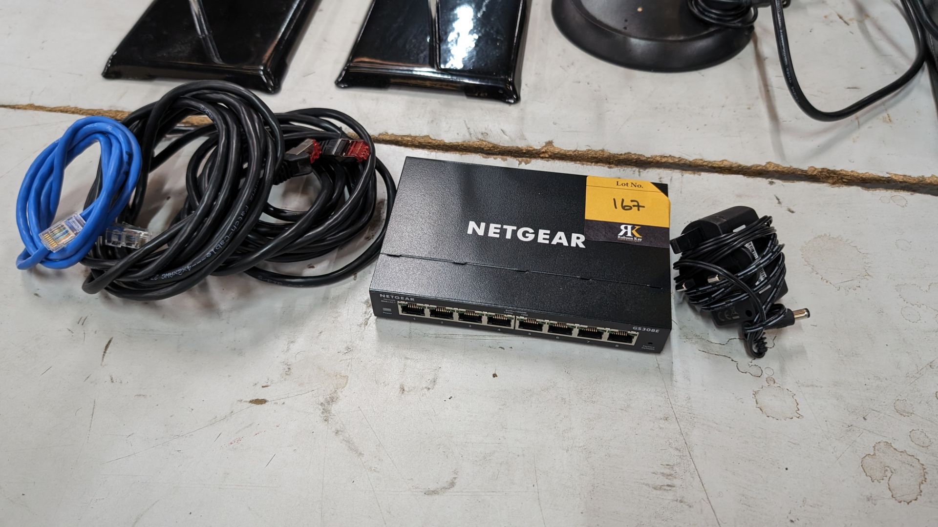 Netgear model GS308E 8 port switch including power pack - Image 2 of 7