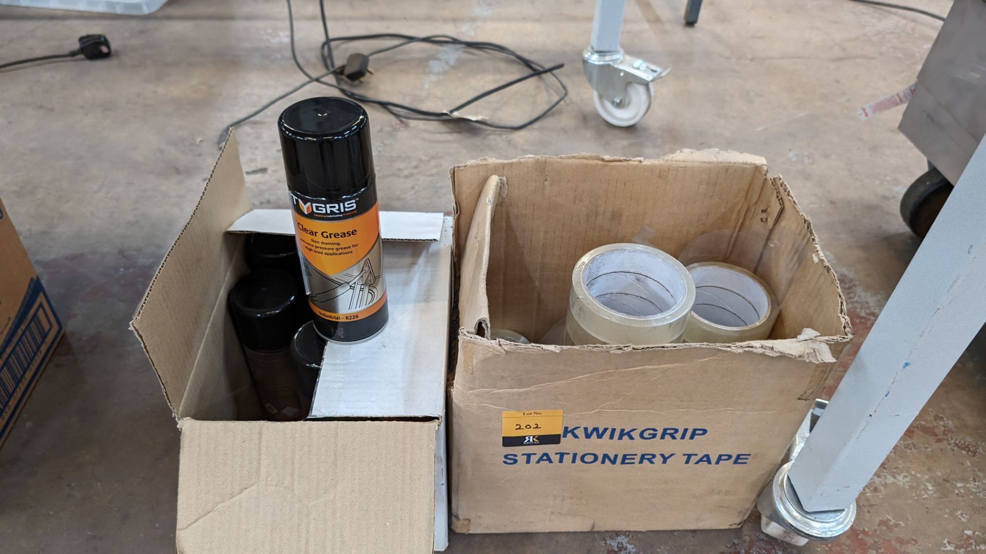Box of tape plus box of grease spray - Image 2 of 6