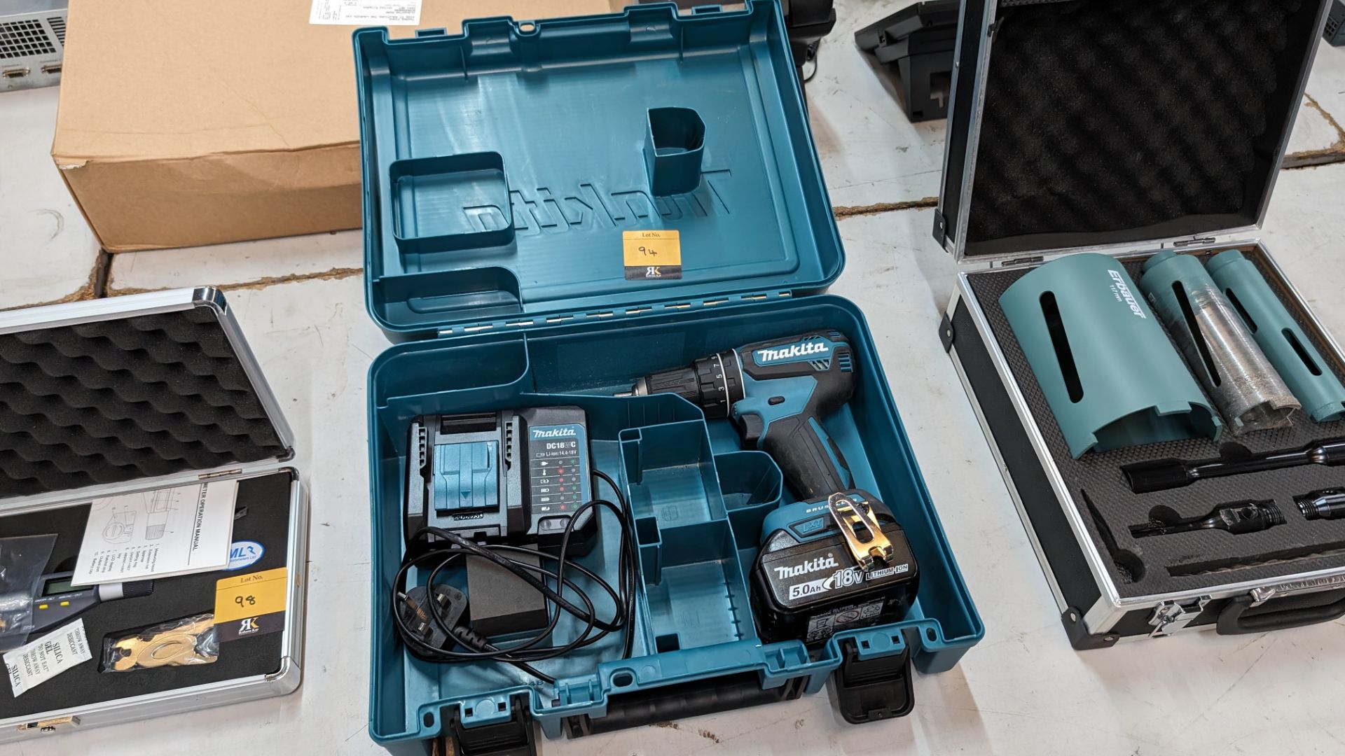 Makita cordless driver model DHP485 including 18V battery, charger & dedicated case - Image 2 of 12