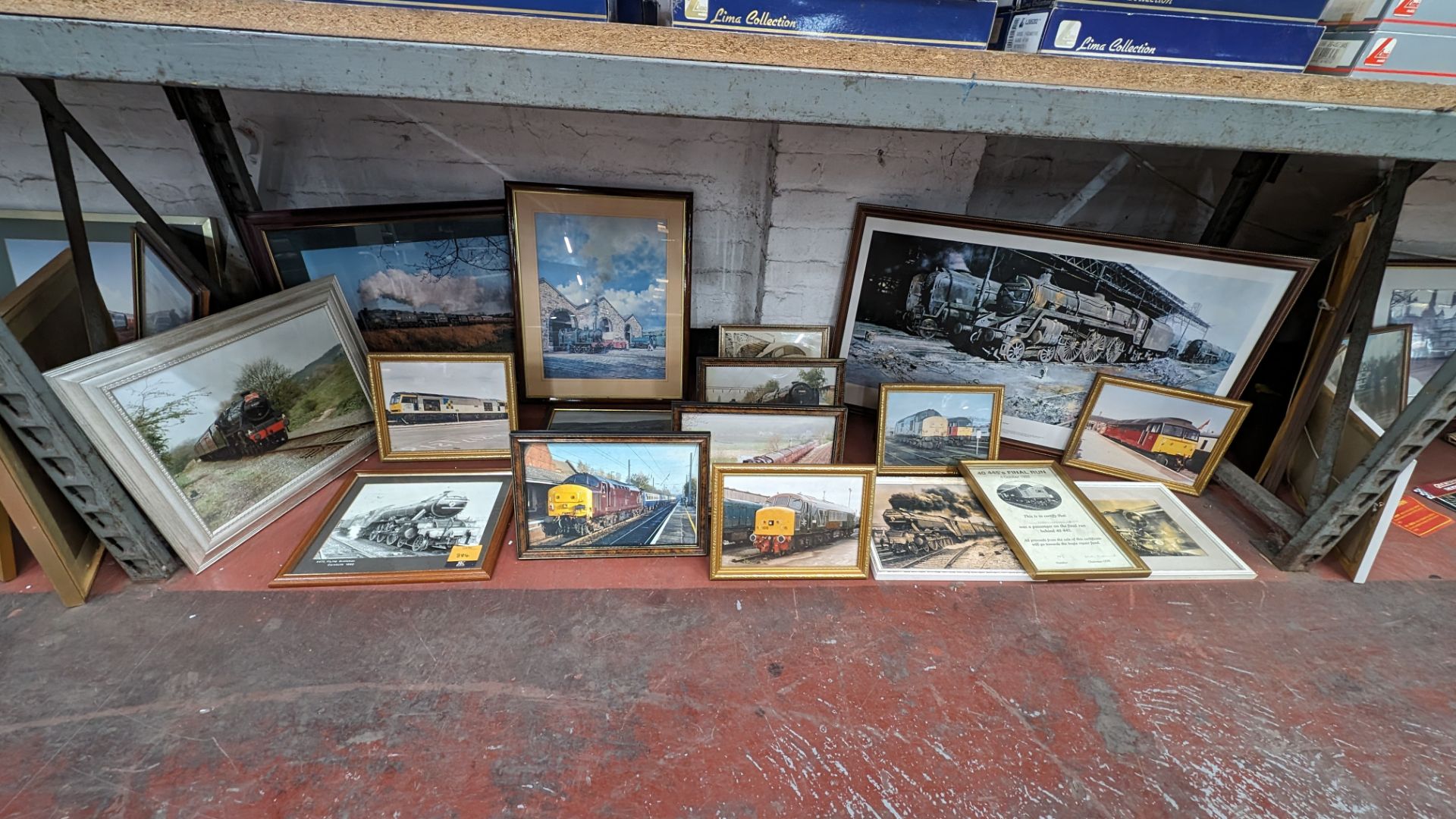 The contents of a bay of railway related photographs & pictures, all individually framed - 17 items - Image 4 of 15
