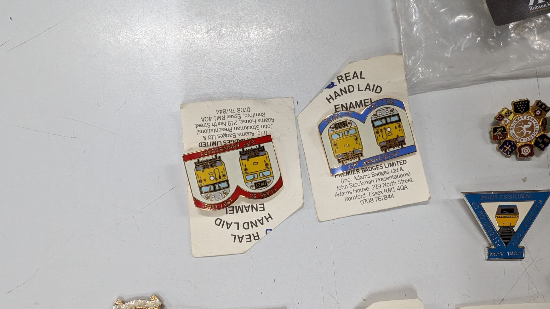 Quantity of railway related badges - Image 6 of 7