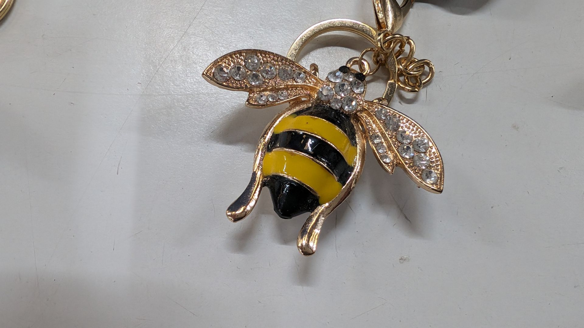 4 off highly decorative bee keyrings - Image 4 of 6