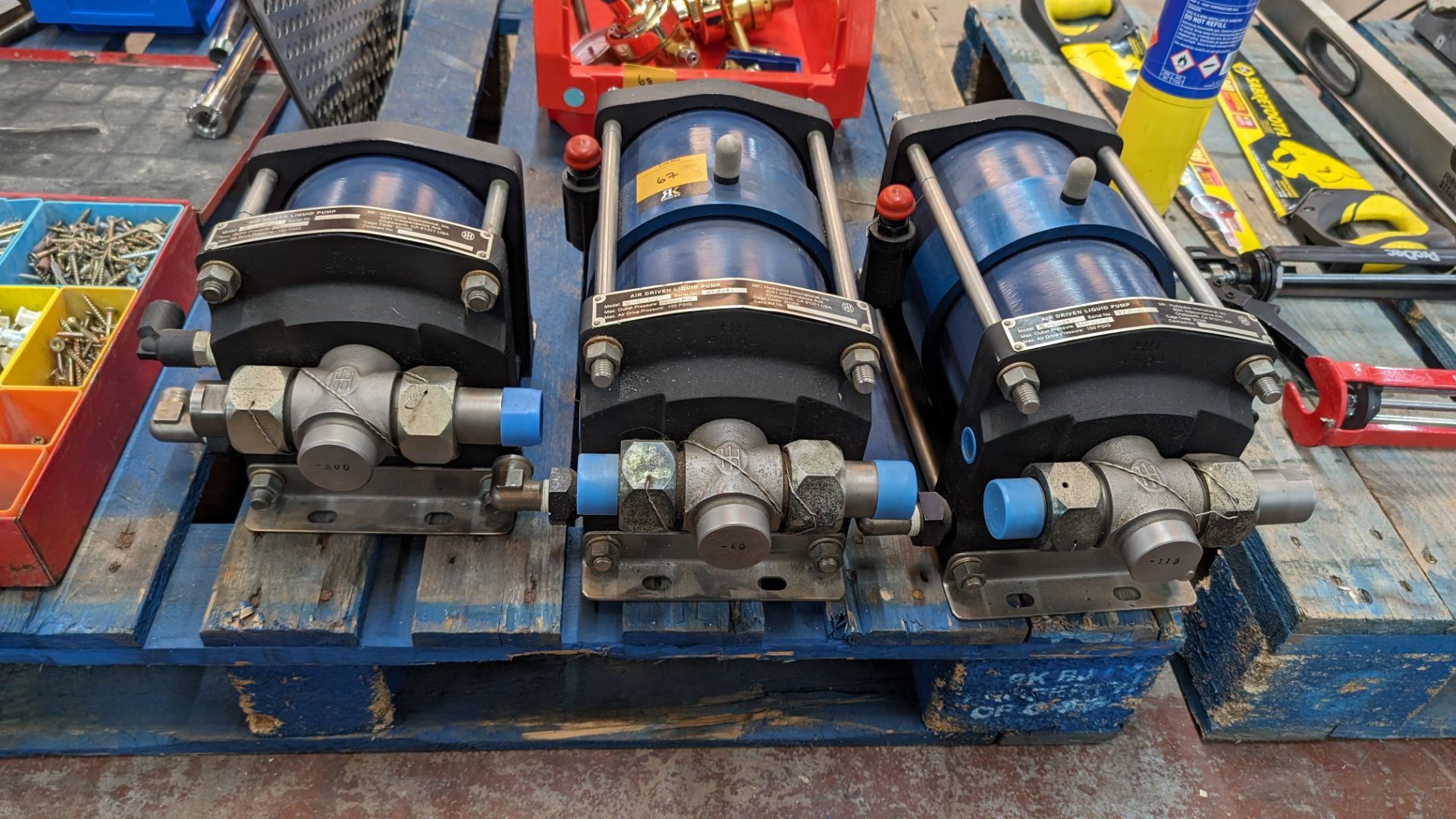 3 off air driven liquid pumps by Hydraulics International - Image 2 of 11