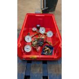 3 off gas bottle gauge kits (300 bar) plus other related items - the contents of a lin bin