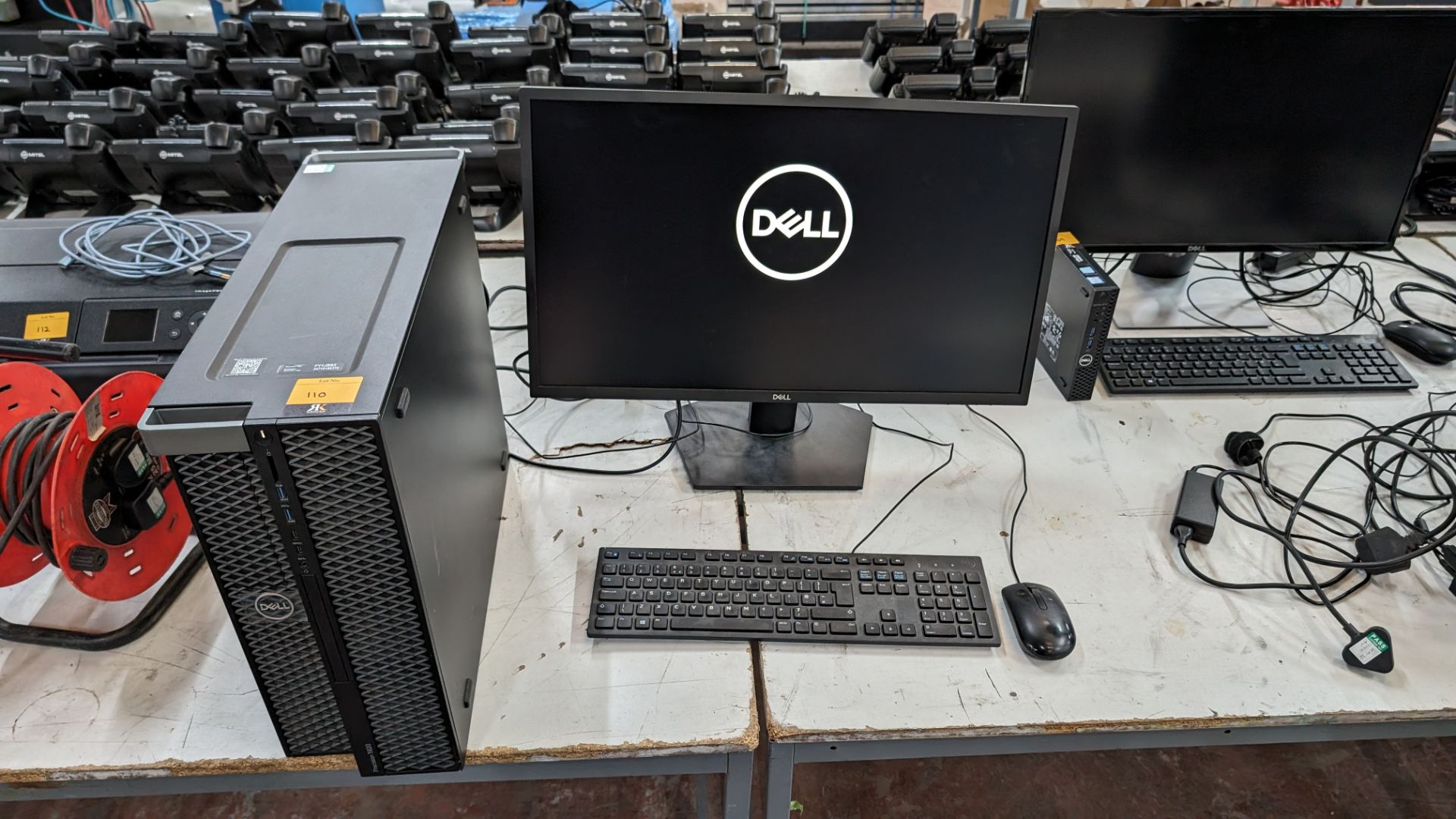 Dell Precision 5820 tower workstation with Intel Xeon CPU, Nvidia Quadro P4000 graphics card includi - Image 10 of 14