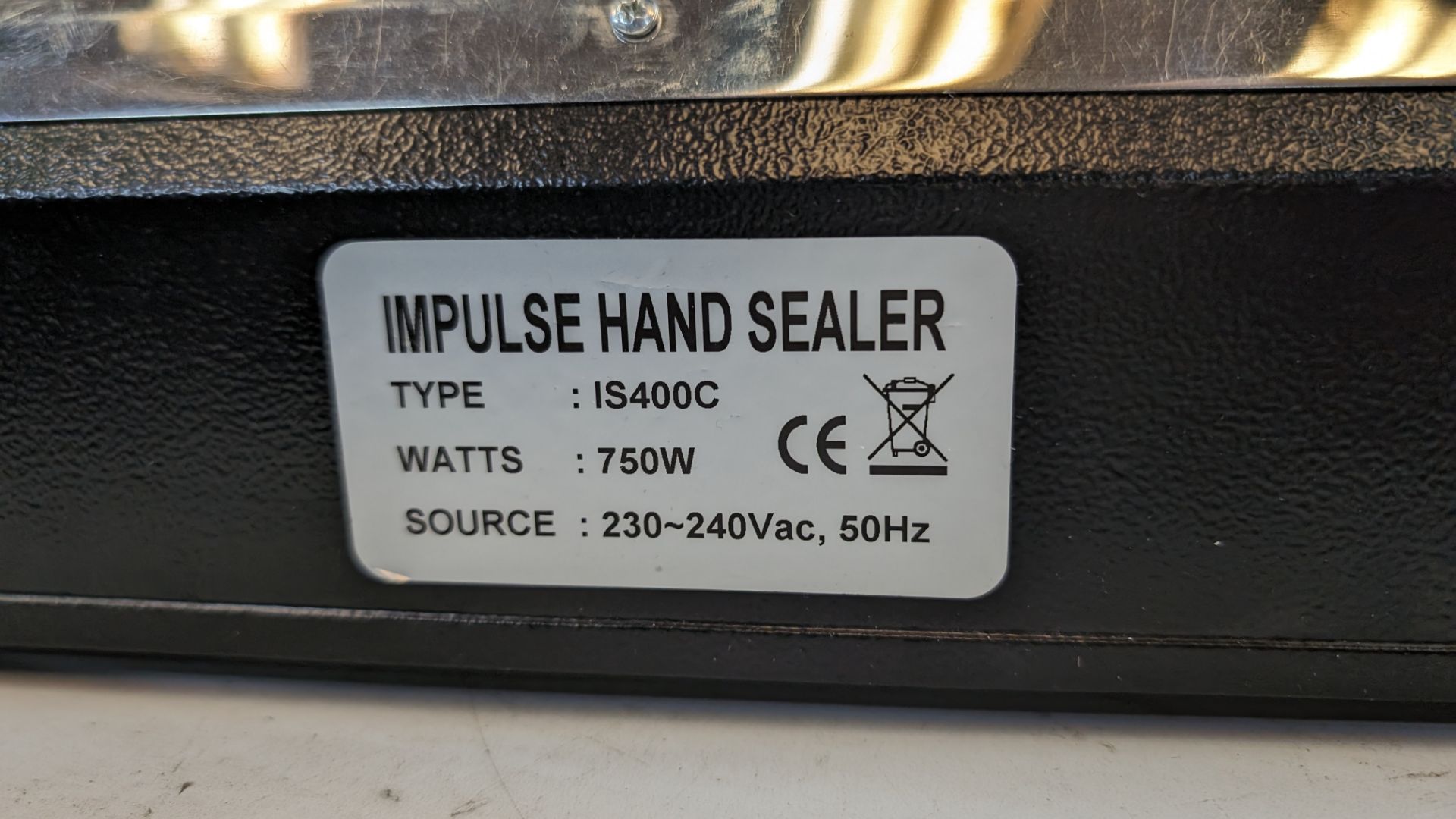 Impulse sealer model IS400C - Image 7 of 9