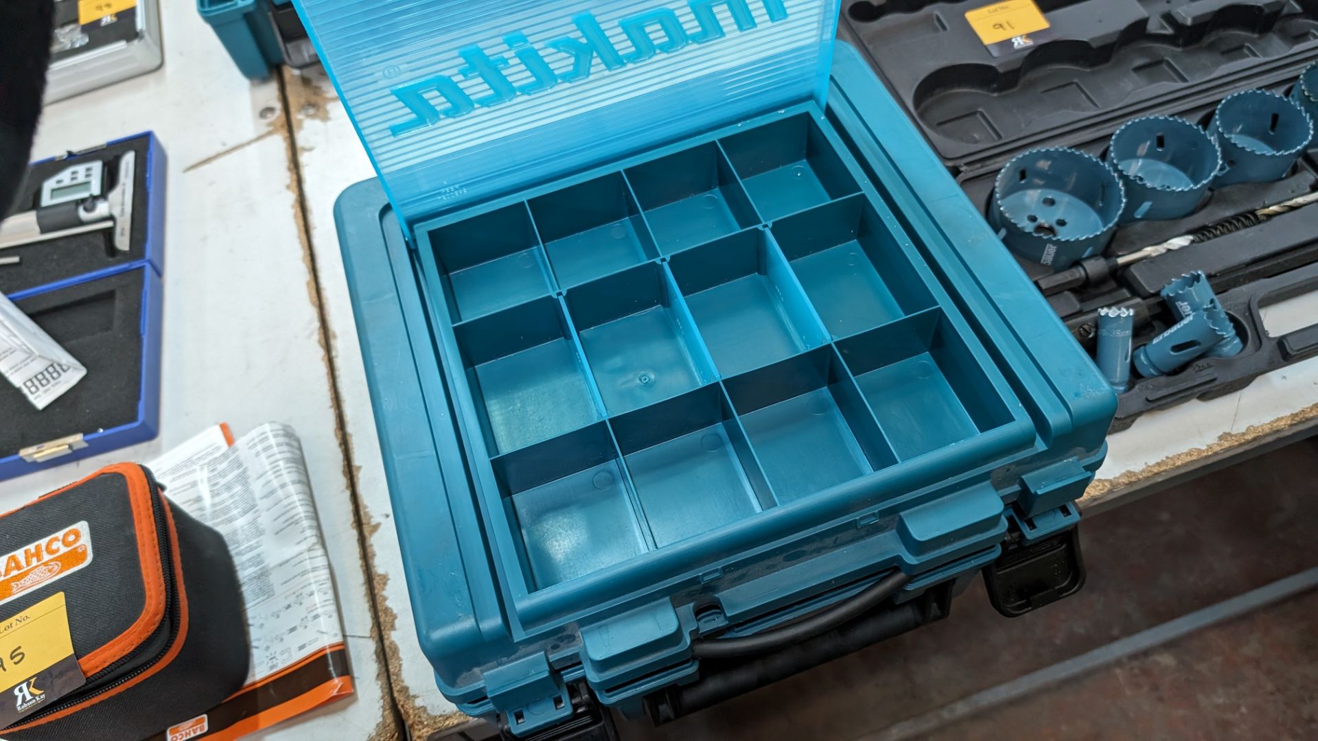 Makita drill model HP1631 in dedicated case with fixings storage - Image 9 of 9