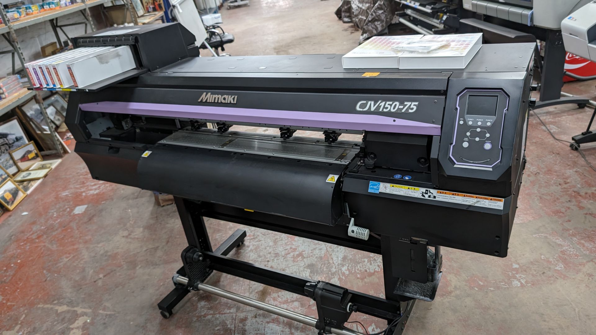 Mimaki CJV150-75 wide format printer including quantity of software as pictured, 800mm max print wid - Image 21 of 21