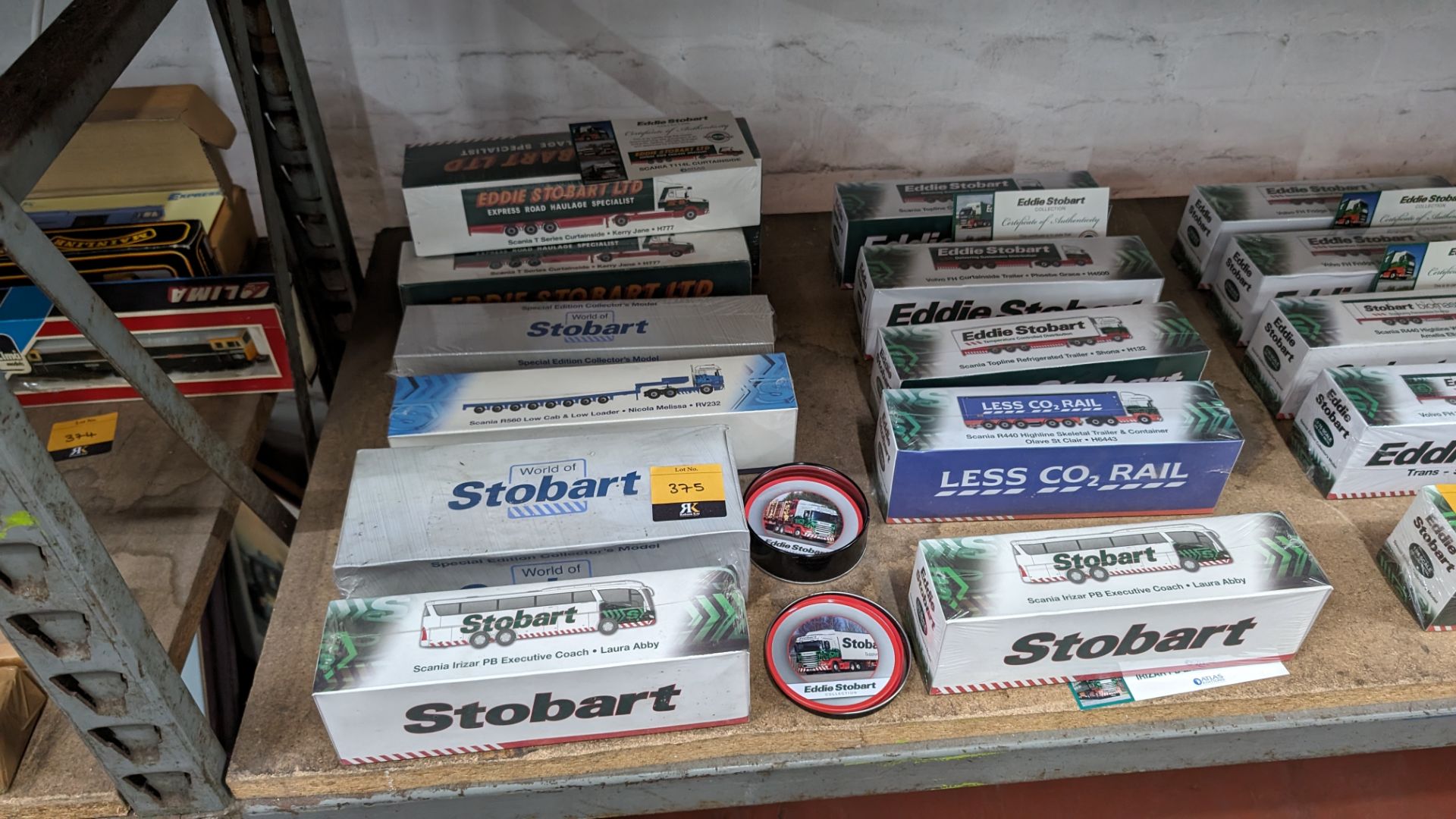 Mixed Eddie Stobart lot comprising 12 assorted model vehicles plus tin of coasters - Image 3 of 15