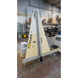 Keencut Graphics Excalibur A frame cutter. Height approximately 2330mm, max width including measuri