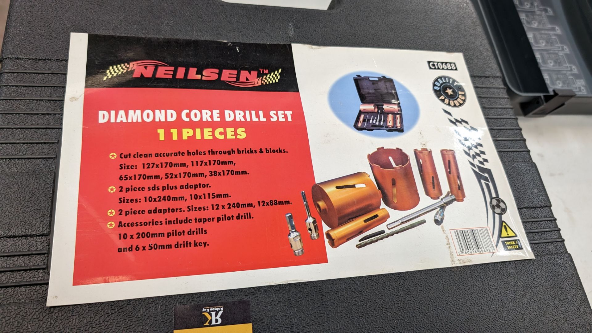 Neilsen diamond core drill set in case - Image 7 of 8