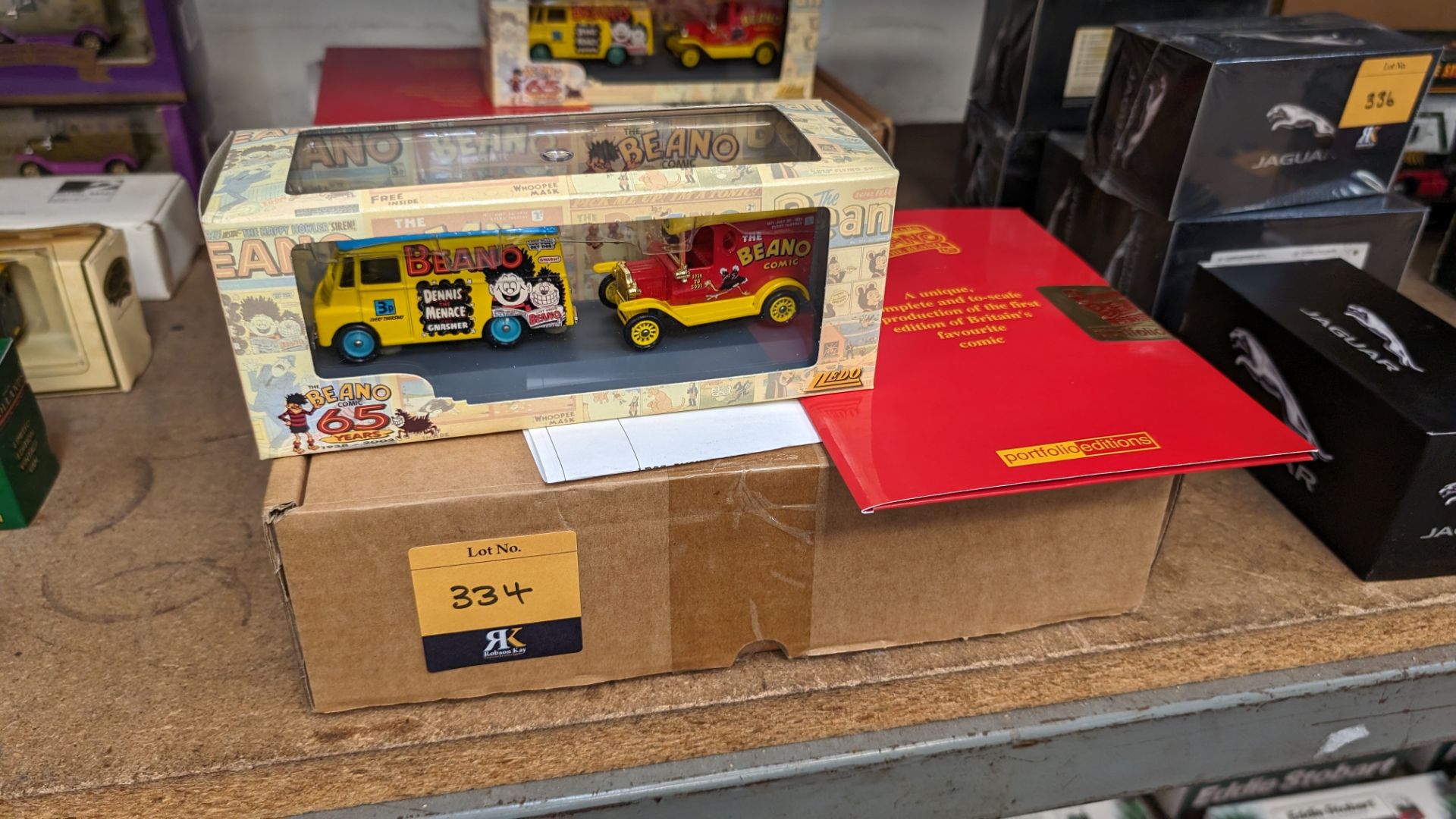 Beano 65th anniversary gift set including reproduction of the first edition of the comic plus 2 mode