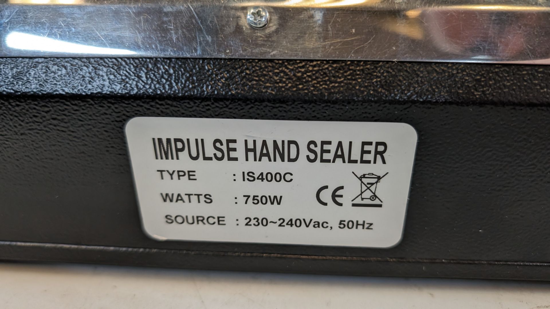 Impulse sealer model IS400C - Image 6 of 9