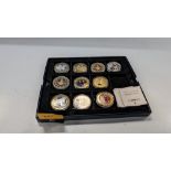 10 assorted limited edition decorative coins including presentation box