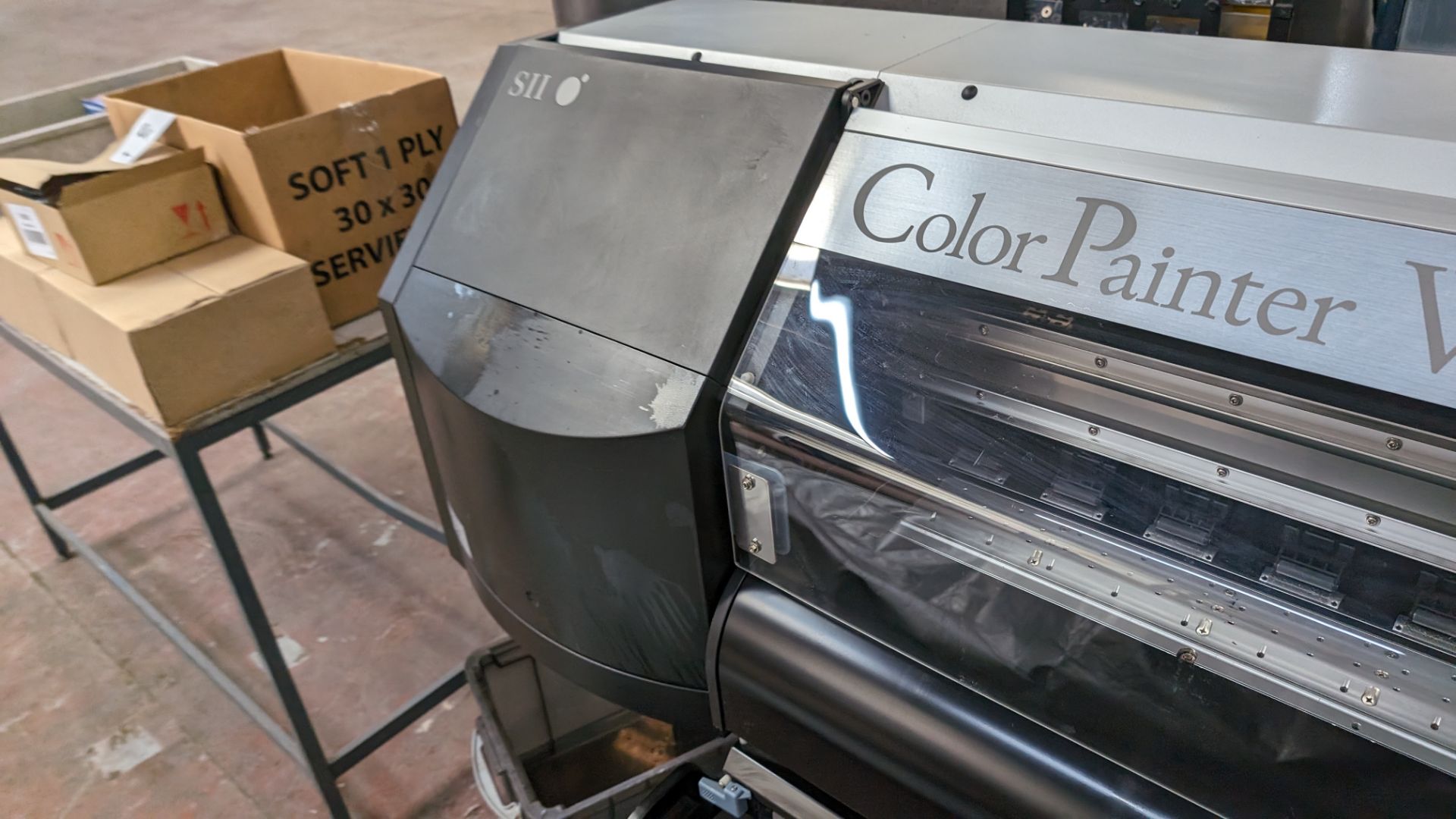Sii Color Painter model W-64S wide format printer, approximately 34" capacity, with motorised take-u - Image 11 of 22