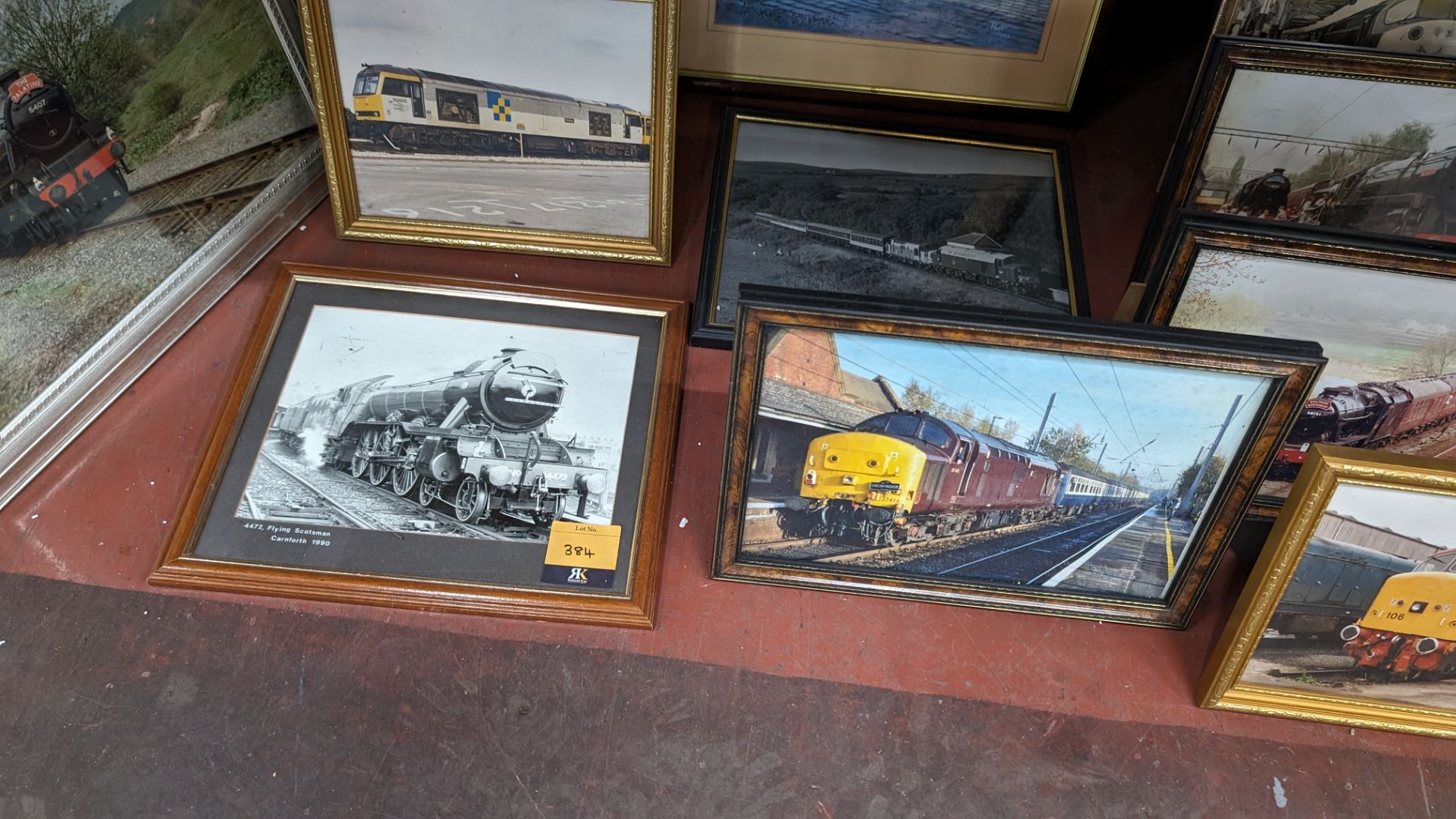 The contents of a bay of railway related photographs & pictures, all individually framed - 17 items - Image 8 of 15