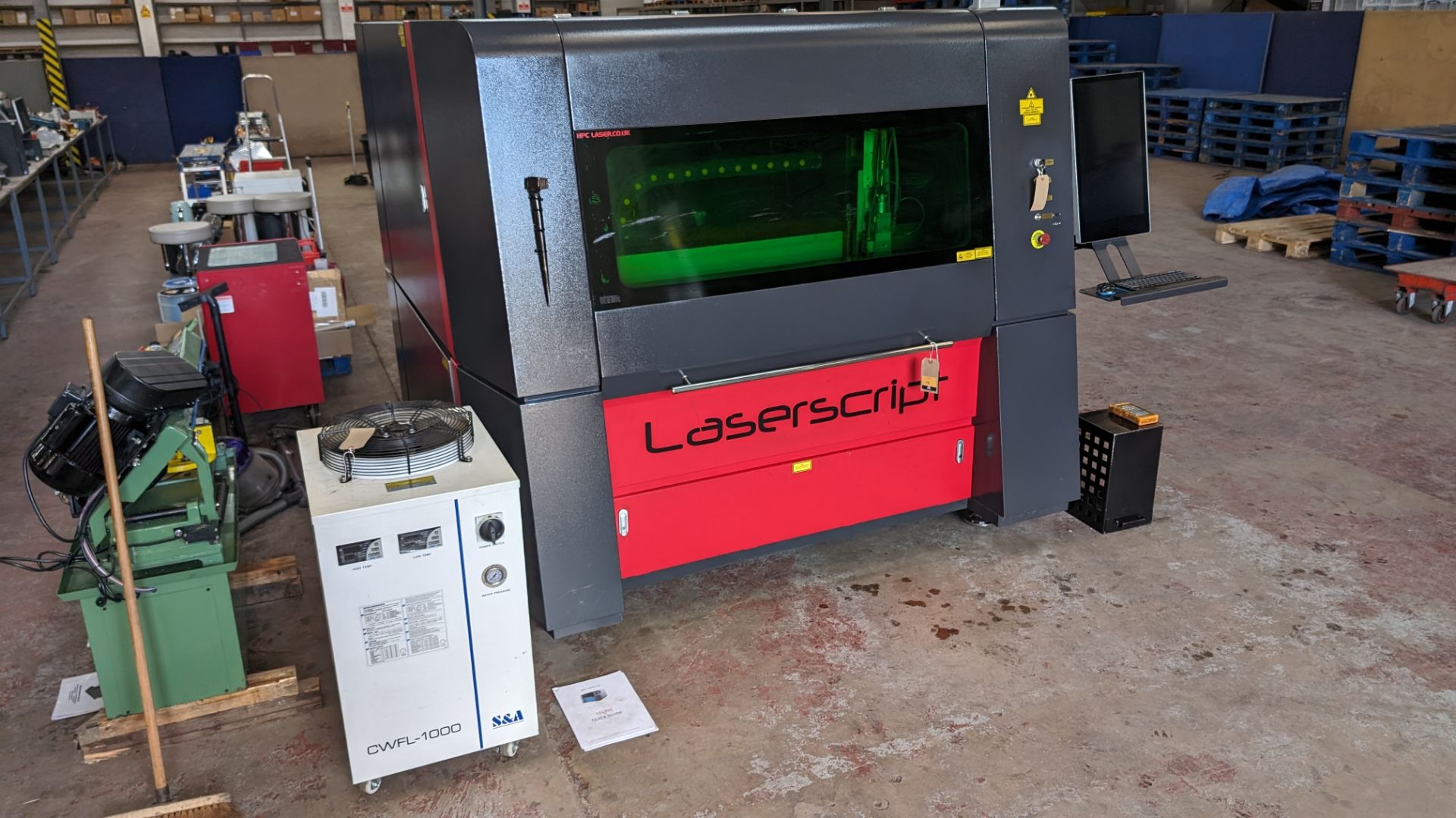 2021 HPC LS1390 1000W IPG fibre laser cutting machine. Includes external chiller. Includes extractio - Bild 41 aus 41
