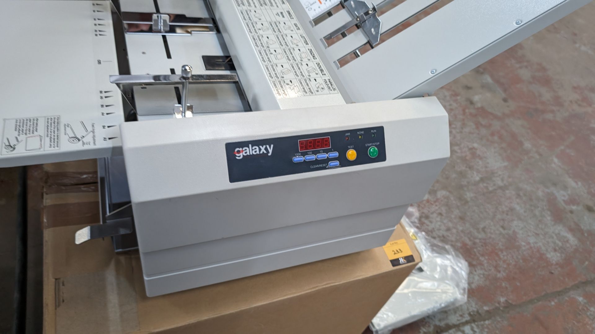 Galaxy FM600 paper folding machine including box & manual - Bild 5 aus 12