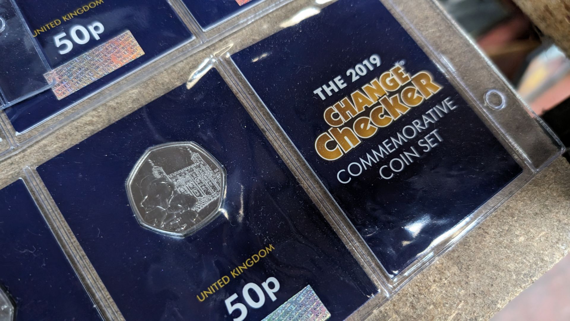 Quantity of 2019 Change Checker commemorative coins in 5 sheets, comprising 44 coins in total - Image 13 of 14