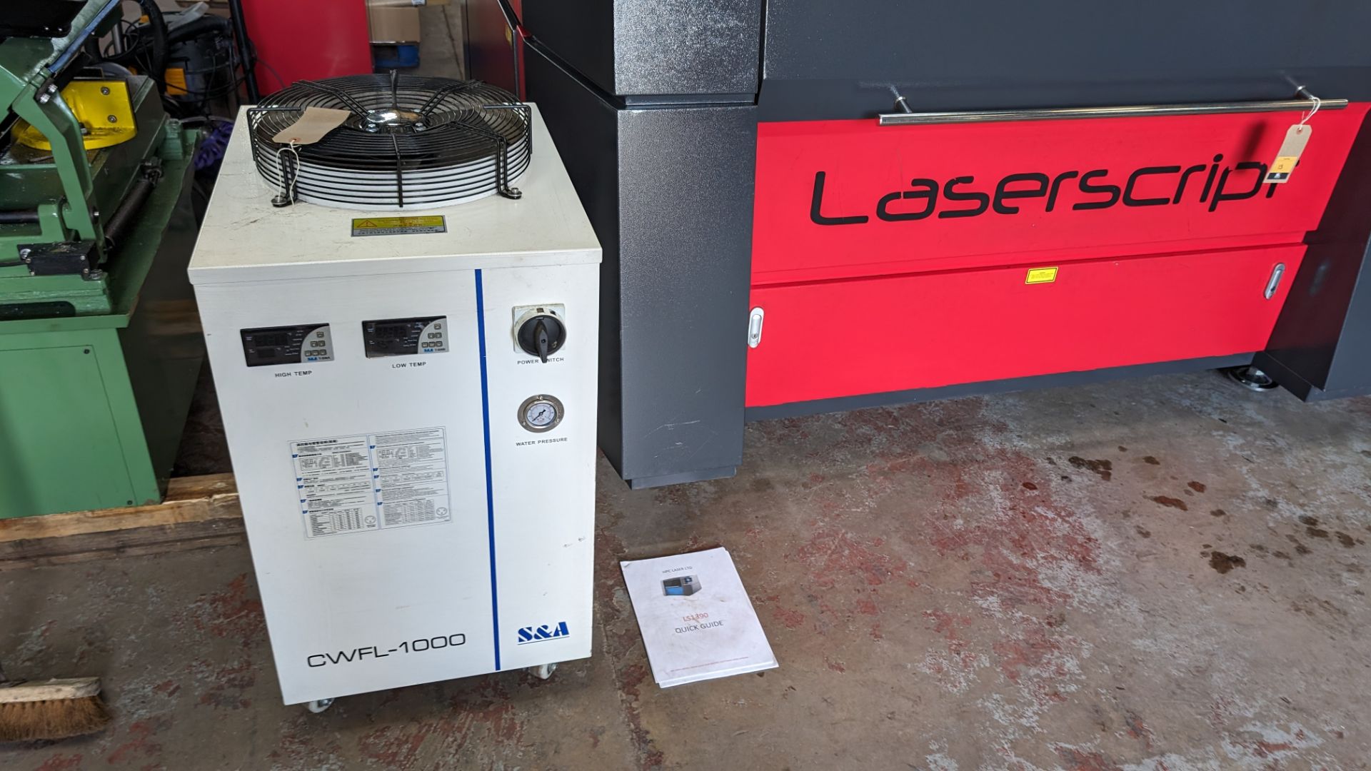 2021 HPC LS1390 1000W IPG fibre laser cutting machine. Includes external chiller. Includes extractio - Bild 39 aus 41