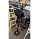 Black & chrome coat stand