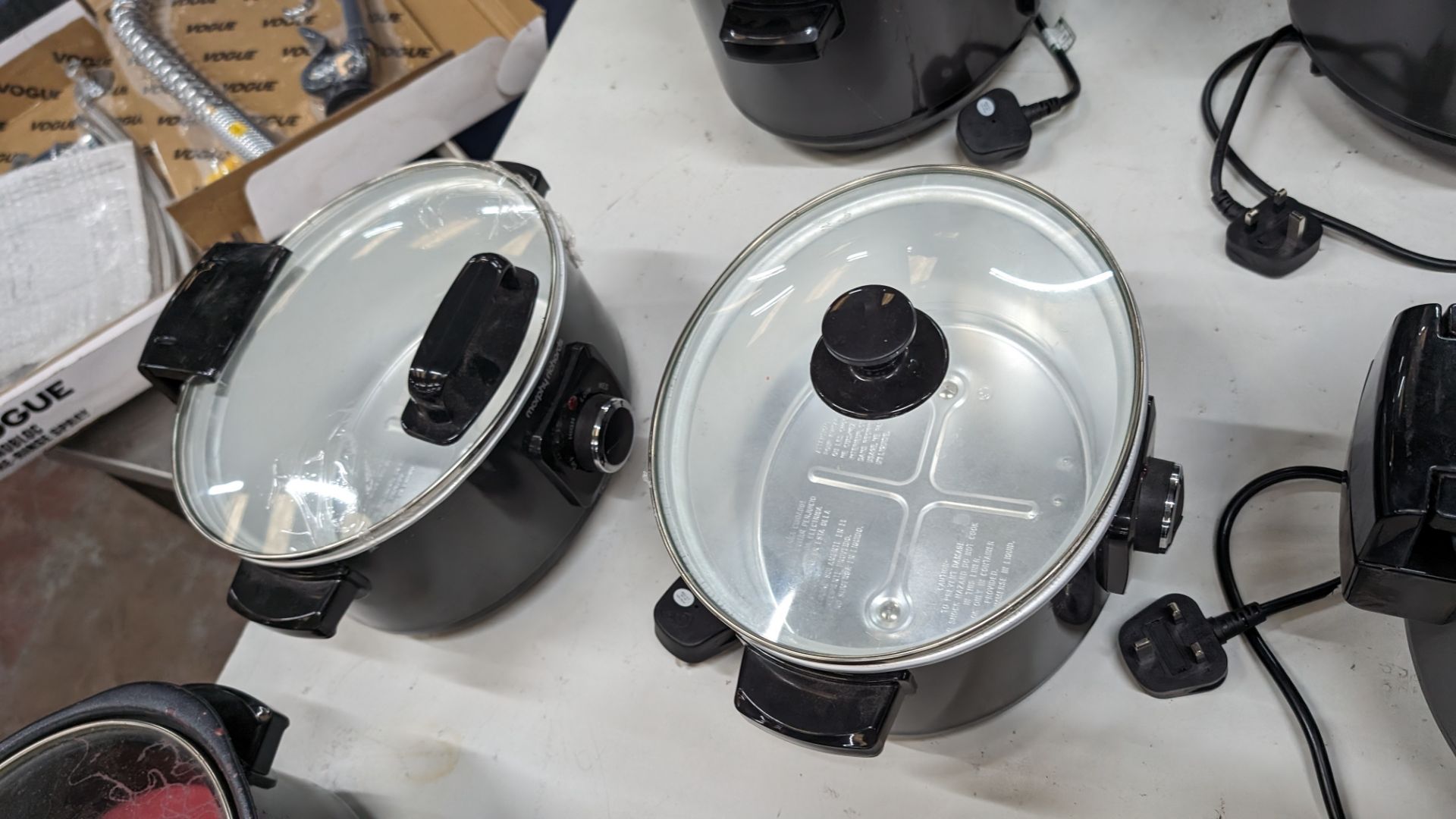 6 off Morphy Richards hinged lid slow cookers, model 460020. NB: At least some of these have been u - Image 9 of 10