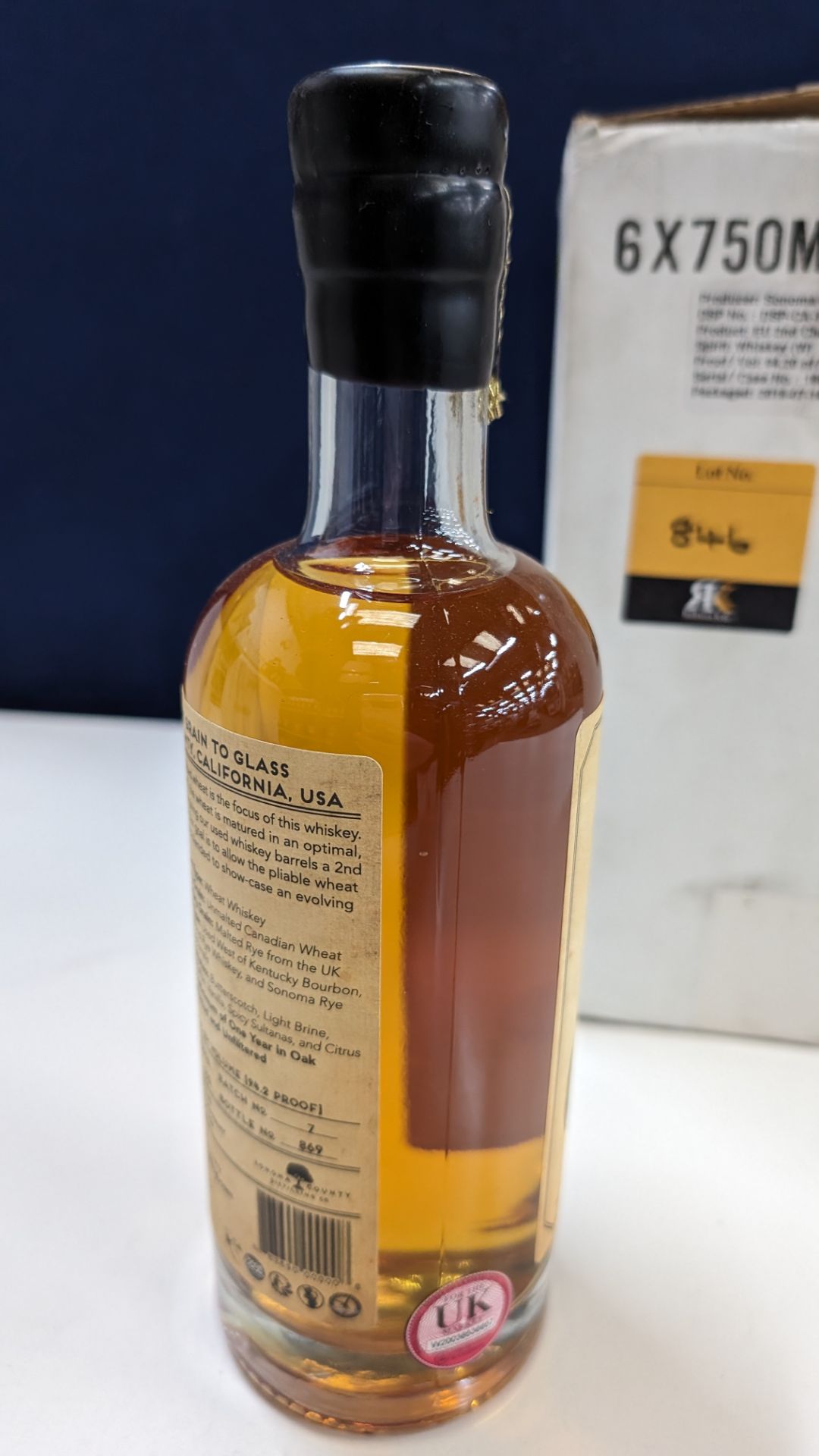 6 off 700ml bottles of Sonoma County 2nd Chance Wheat Double Alembic Pot Distilled Whiskey. In white - Image 5 of 8