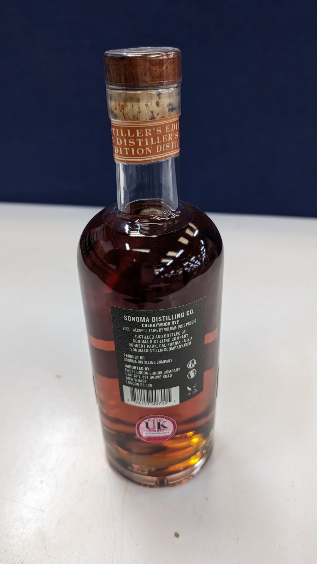 1 off 700ml bottle of Sonoma Cherrywood Rye Whiskey. 47.8% alc/vol (95.6 proof). Distilled and bot - Image 4 of 5