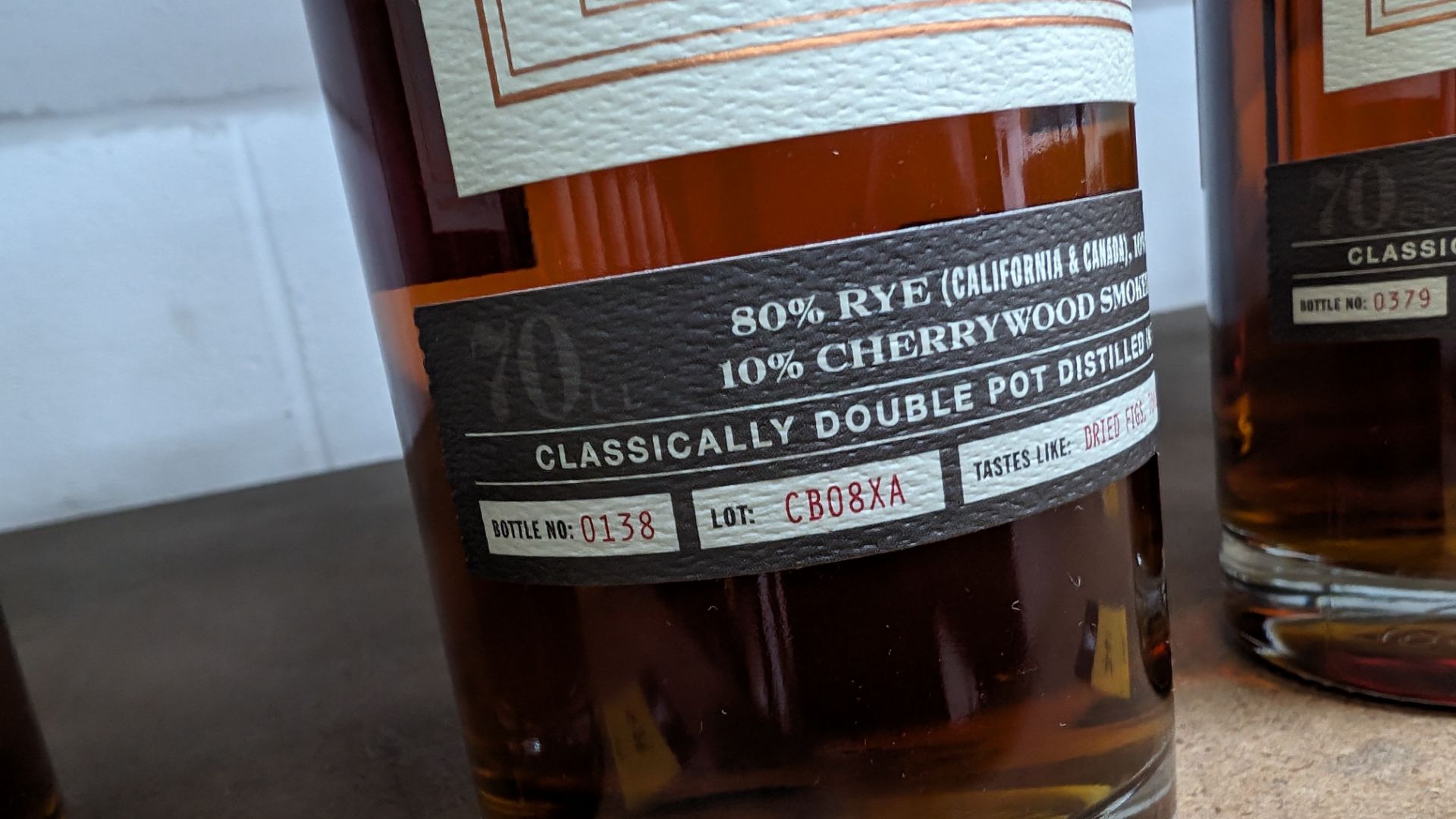 1 off 700ml bottle of Sonoma Cherrywood Rye Whiskey. 47.8% alc/vol (95.6 proof). Distilled and bot - Image 5 of 5