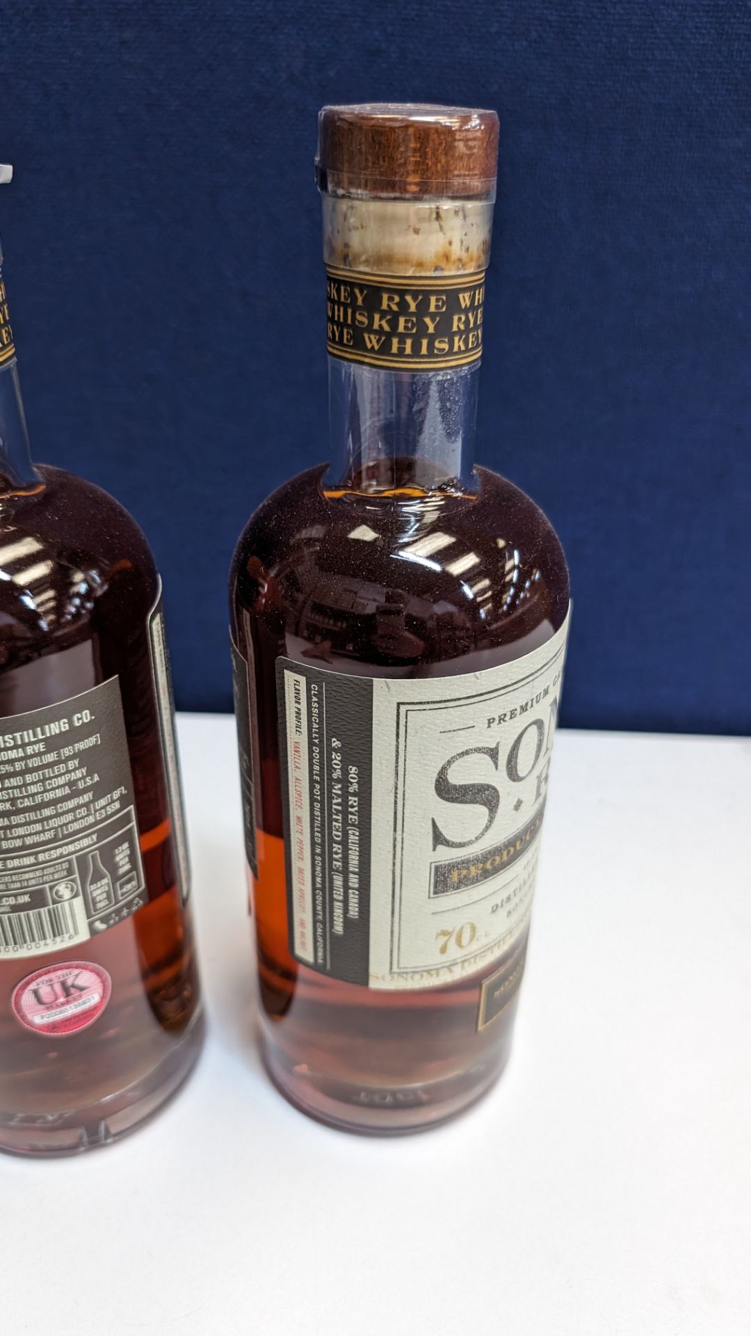 2 off 700ml bottles of Sonoma Rye Whiskey. 46.5% alc/vol (93 proof). Distilled and bottled in Sono - Image 6 of 8