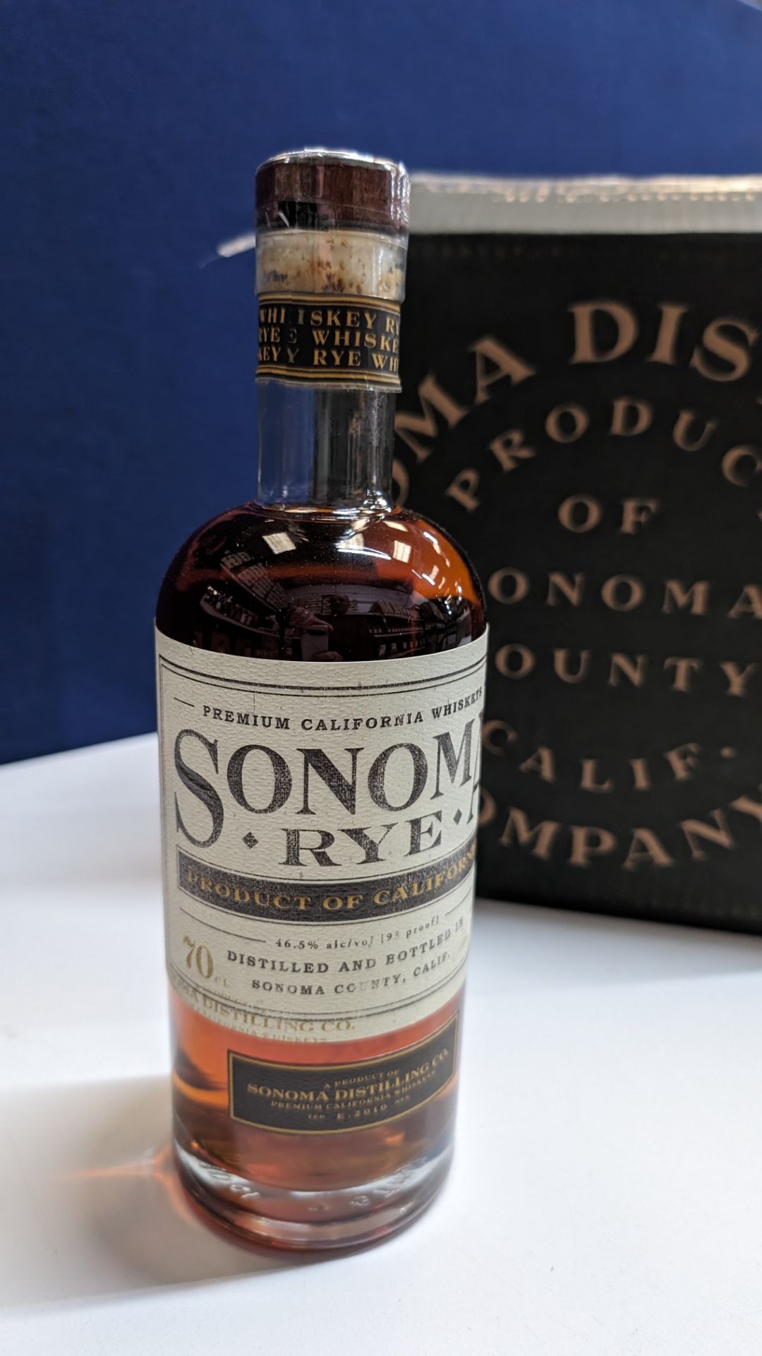 6 off 700ml bottles of Sonoma Rye Whiskey. In Sonoma branded box which includes bottling details on - Image 3 of 7