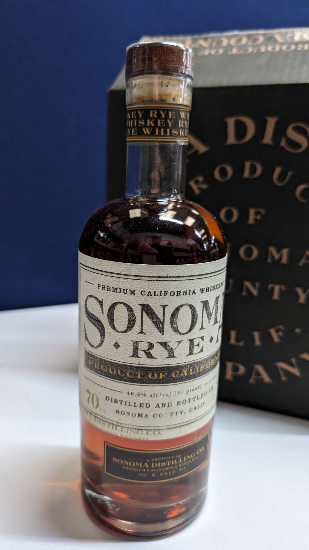 6 off 700ml bottles of Sonoma Rye Whiskey. In Sonoma branded box which includes bottling details on - Image 3 of 7