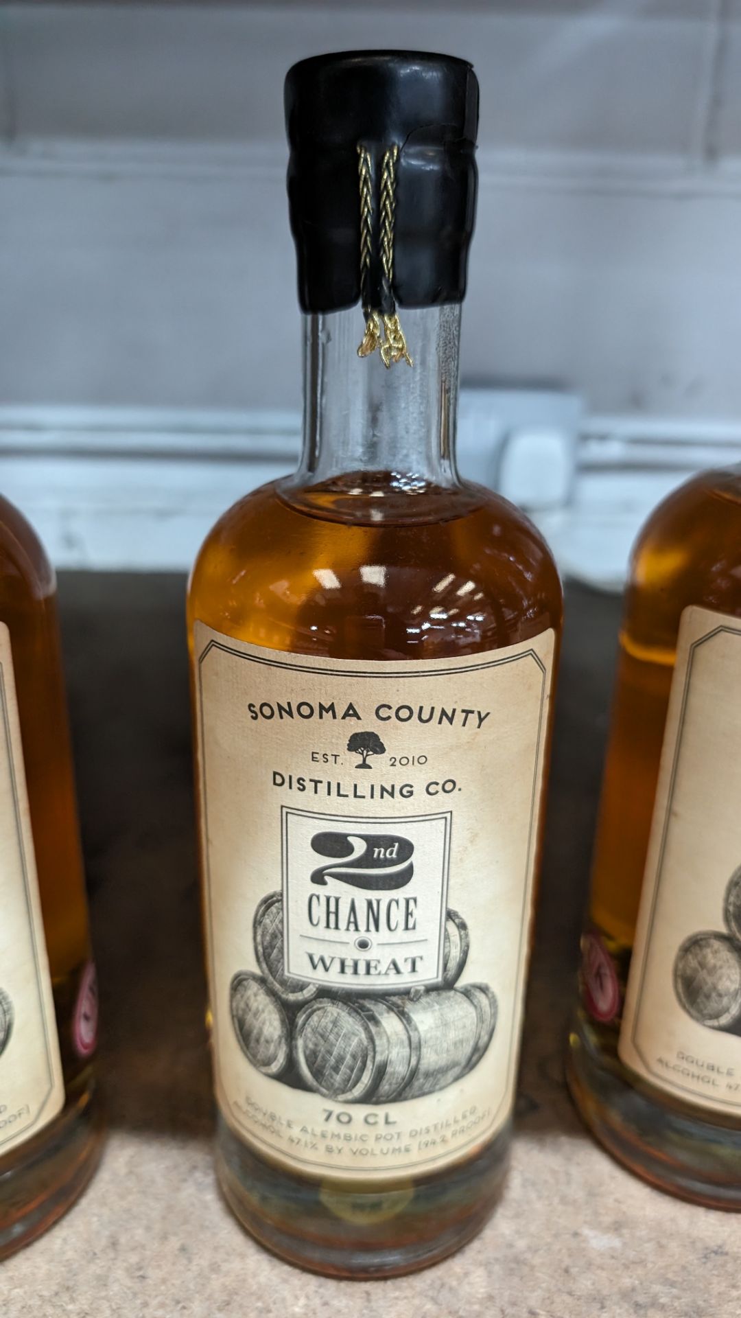 1 off 700ml bottle of Sonoma County 2nd Chance Wheat Double Alembic Pot Distilled Whiskey. 47.1% al - Image 2 of 5