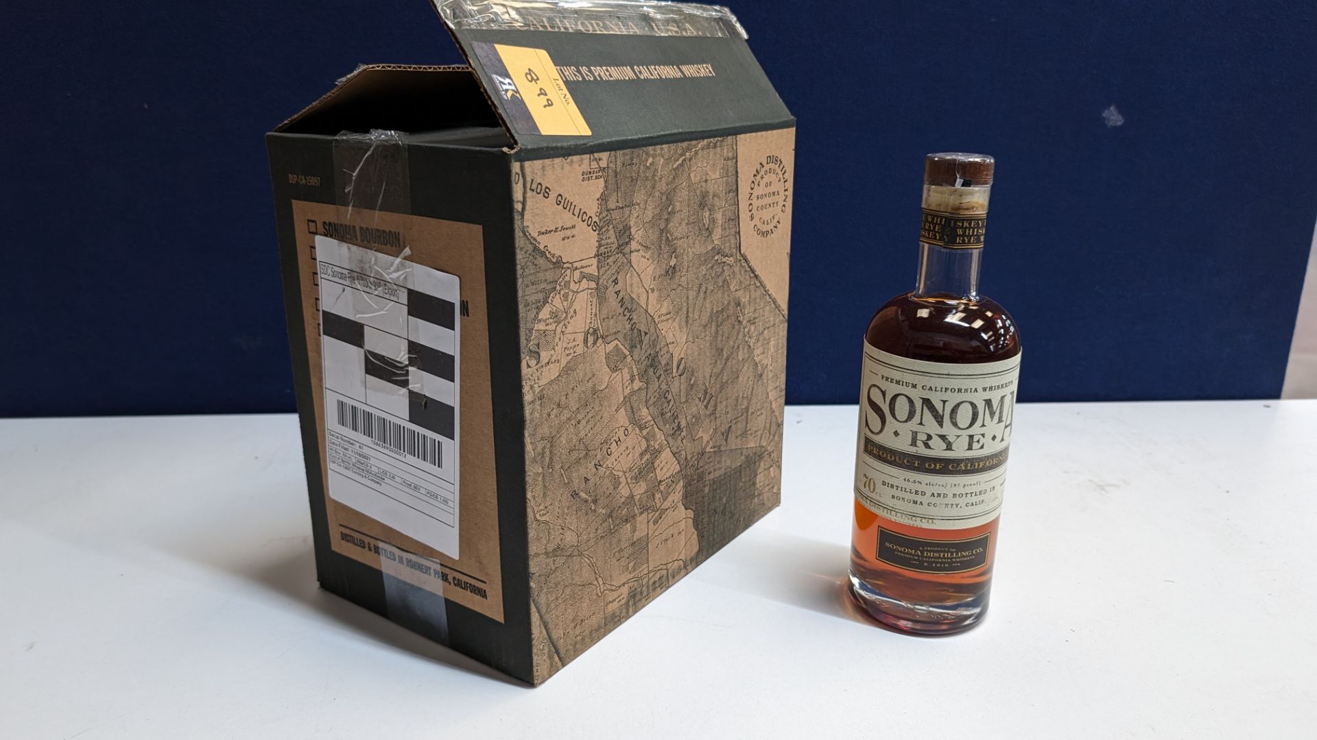 6 off 700ml bottles of Sonoma Rye Whiskey. In Sonoma branded box which includes bottling details on - Image 2 of 8
