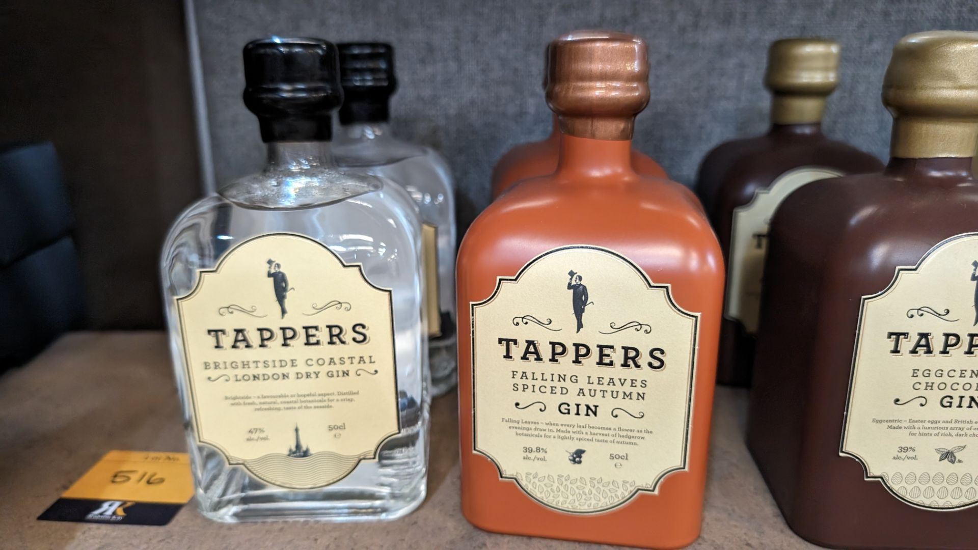 6 off assorted 500ml bottles of Tappers Gin. This lot comprises 1 bottle of 47% ABV Brightside Coas - Image 3 of 7