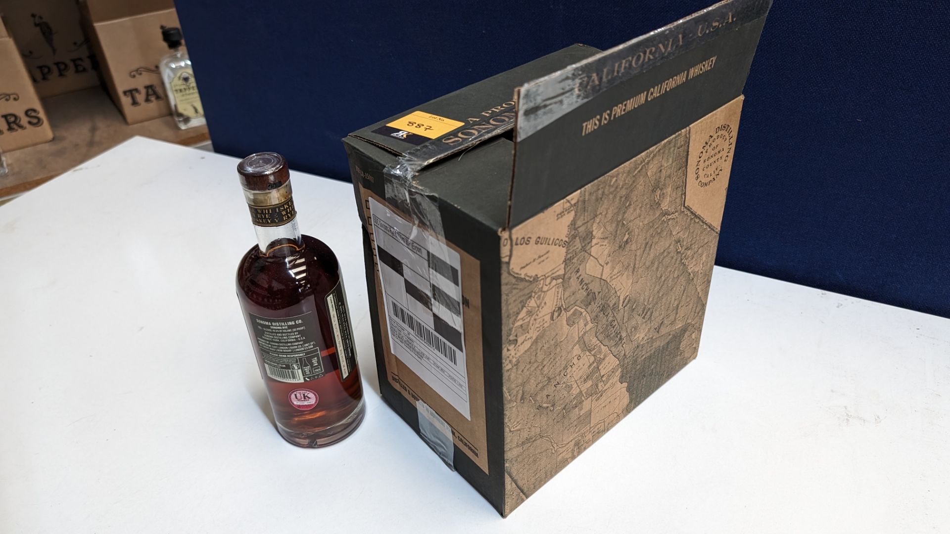 6 off 700ml bottles of Sonoma Rye Whiskey. In Sonoma branded box which includes bottling details on - Bild 8 aus 8