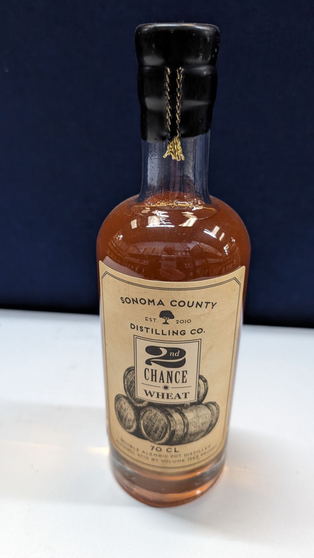 1 off 700ml bottle of Sonoma County 2nd Chance Wheat Double Alembic Pot Distilled Whiskey. 47.1% al