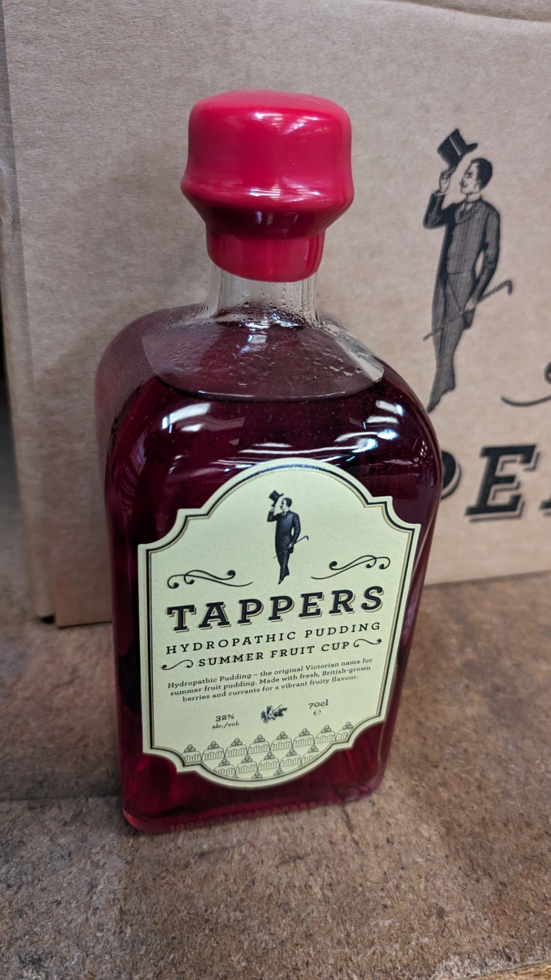 6 off 700ml bottles of Tappers Hydropathic Summer Fruit Cup, 32% ABV. Includes a Tappers presenta - Image 4 of 6