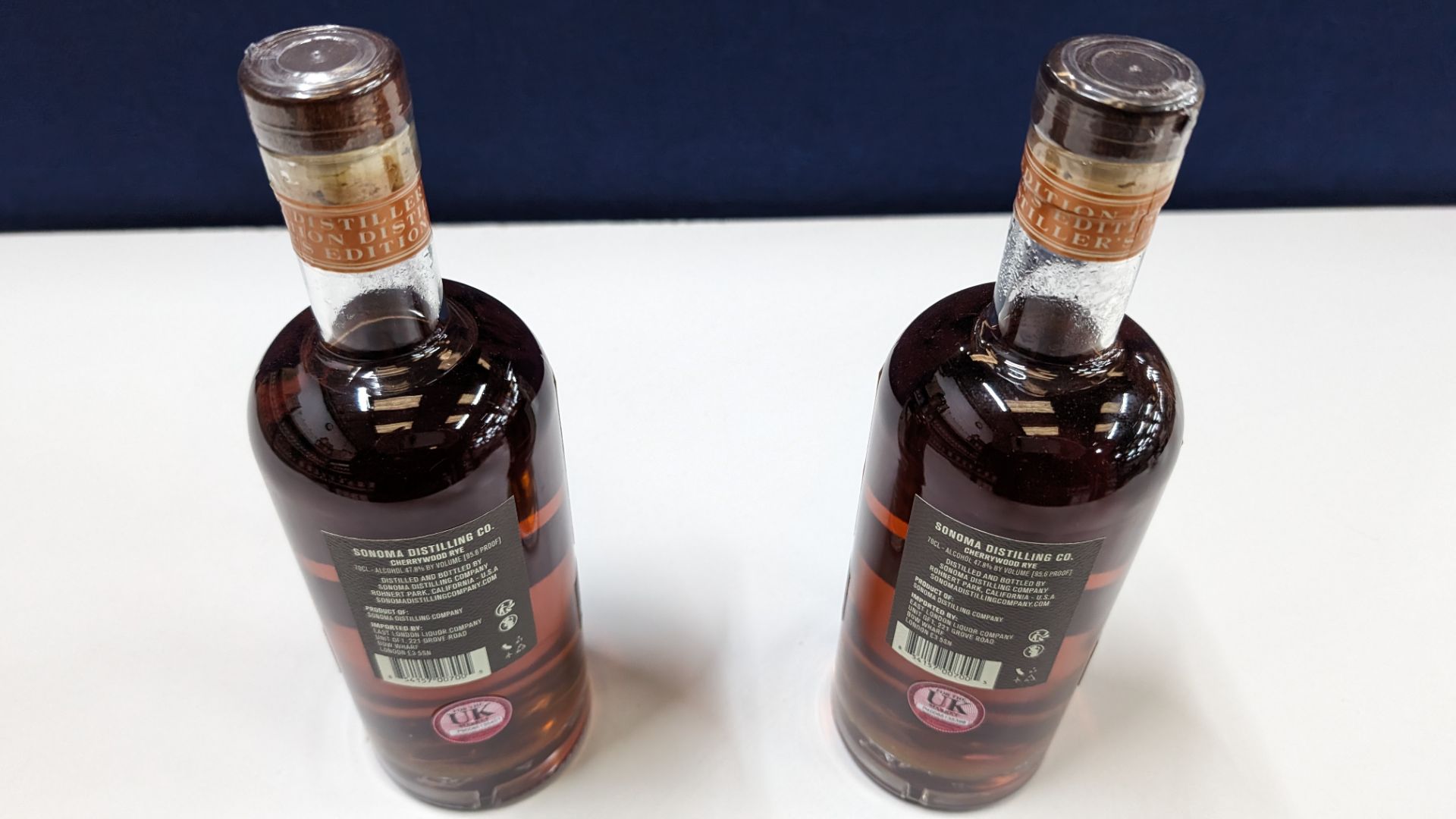 2 off 700ml bottles of Sonoma Cherrywood Rye Whiskey. 47.8% alc/vol (95.6 proof). Distilled and bo - Bild 2 aus 6