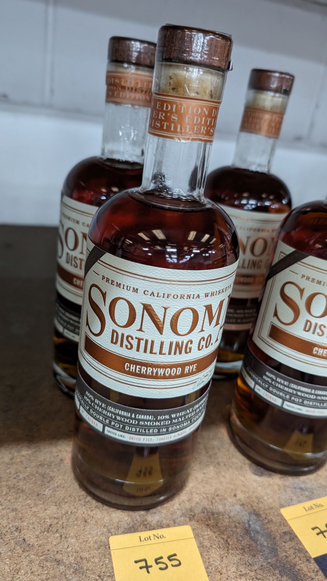 2 off 700ml bottles of Sonoma Cherrywood Rye Whiskey. 47.8% alc/vol (95.6 proof). Distilled and bo - Bild 5 aus 6
