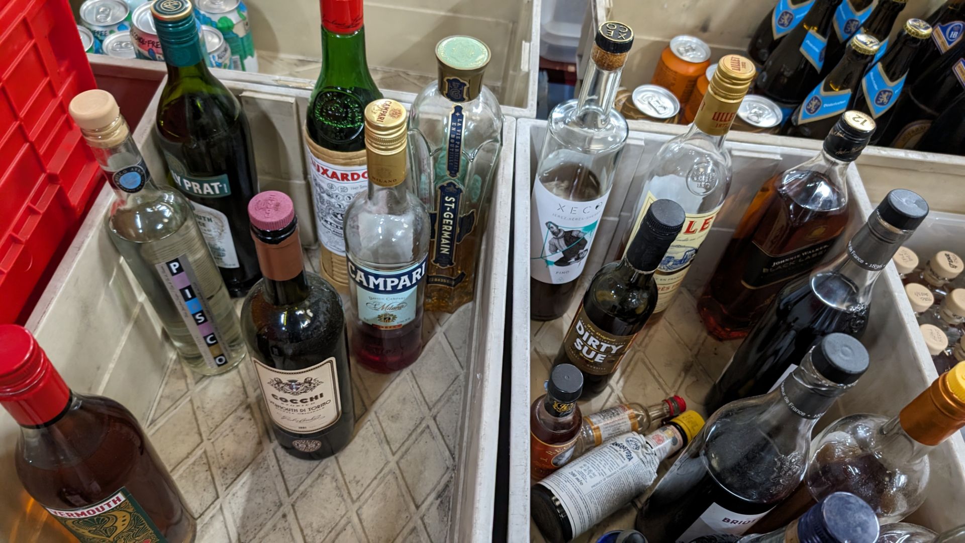 The contents of a crate of opened bottles of assorted spirits, liqueurs and bitters. Sold under AWR - Image 6 of 6