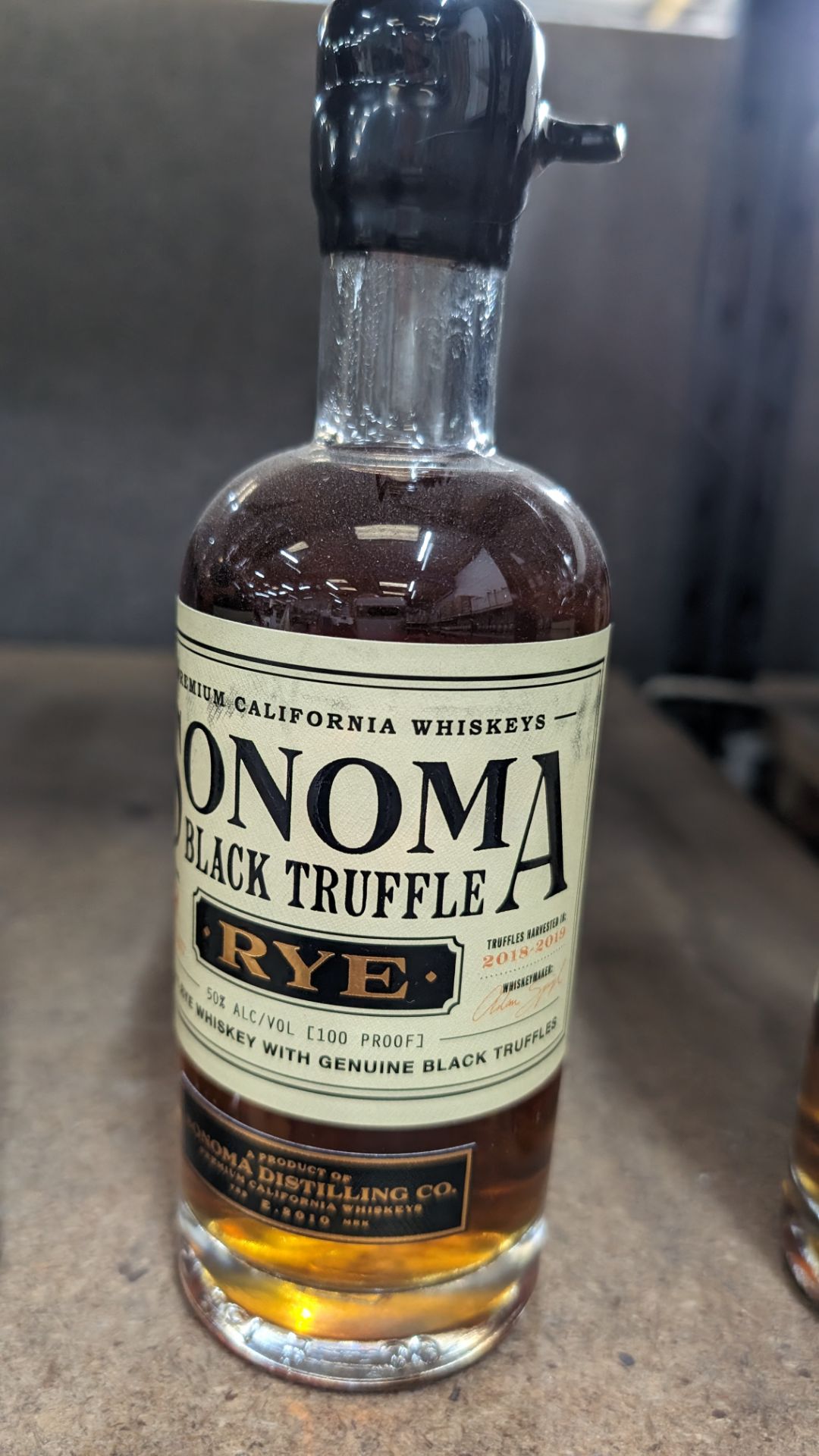 1 off 375ml bottle of Sonoma Black Truffle Rye Whiskey. 50% alc/vol (100 proof). Straight rye whis - Image 2 of 5