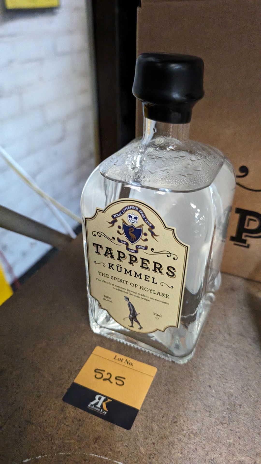 1 off 700ml bottle of Tappers Kümmel 40% ABV 'The Spirit of Hoylake', produced in honour of the 151s