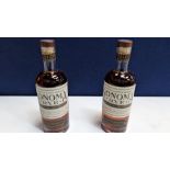 2 off 700ml bottles of Sonoma Rye Whiskey. 46.5% alc/vol (93 proof). Distilled and bottled in Sono